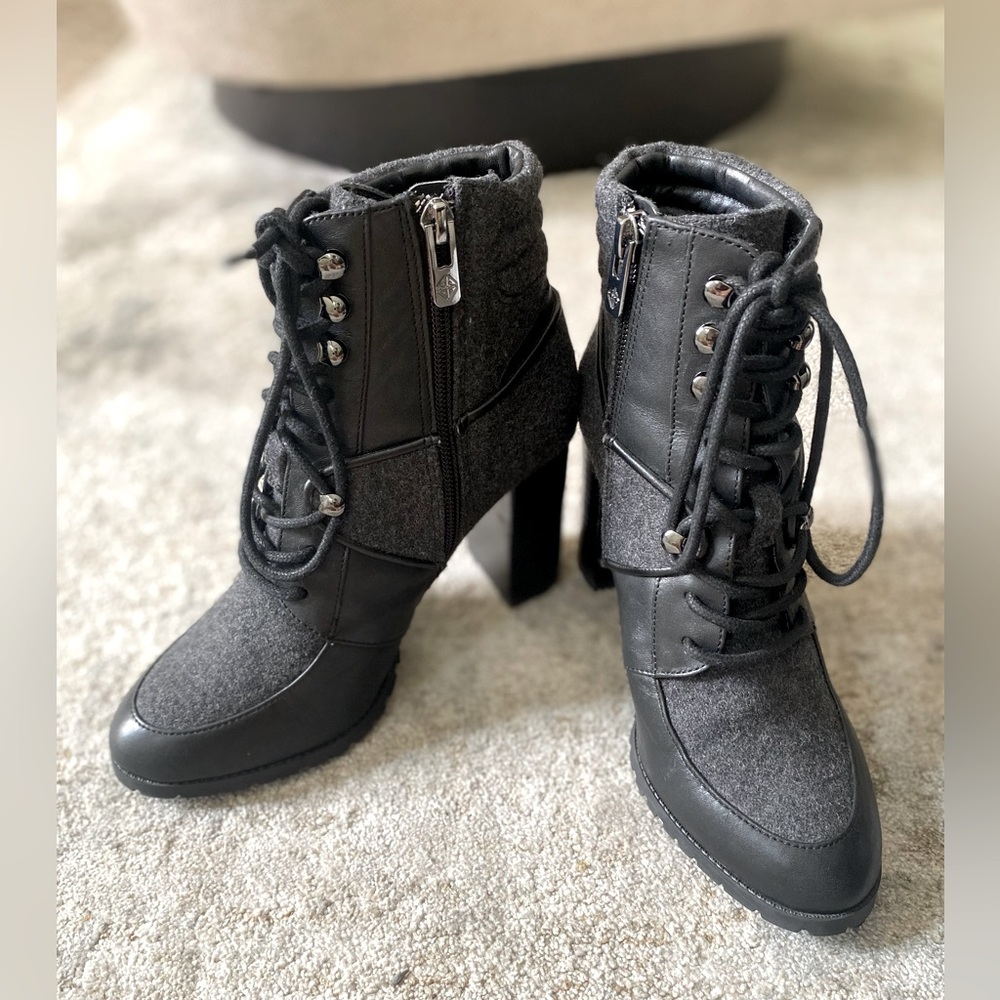 Antonio Melani lace up boots in black